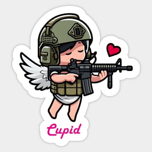 Tactical Cupid Sticker